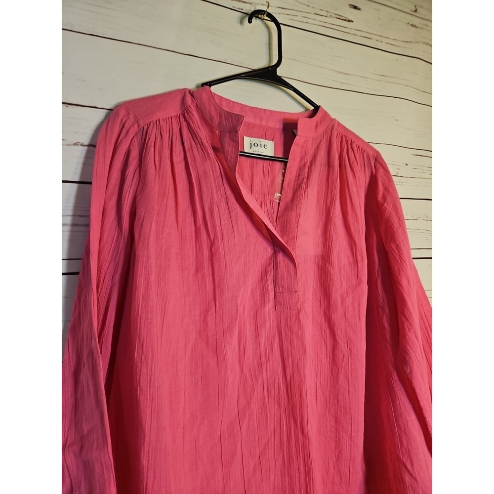 Joie Phlox Pink LONG sleeves BLOUSE Size MEDIUM - Picture 3 of 8